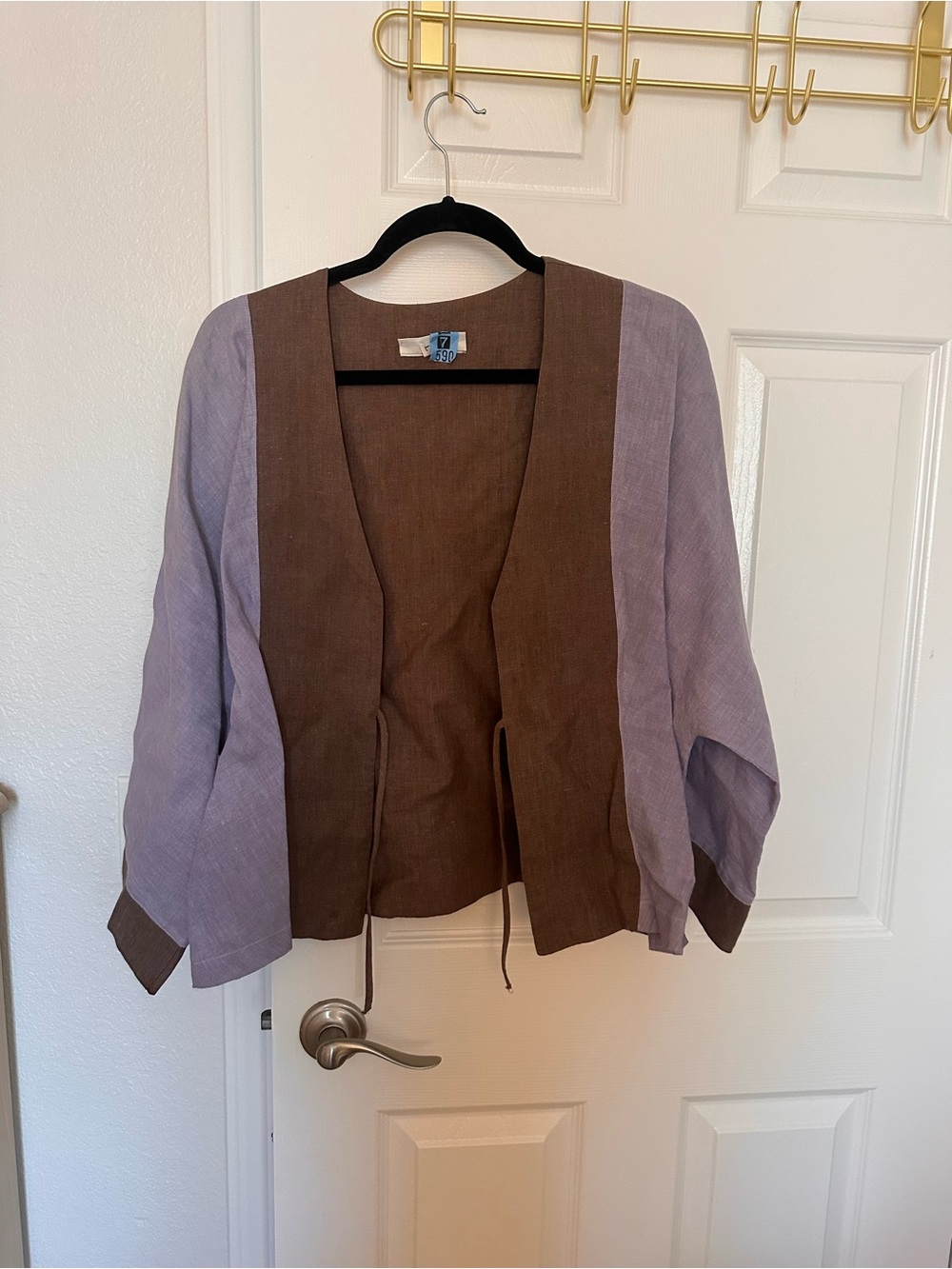 EUC Bryn Walker Two-Tone Brown and Lavender Lightweight Women's Jacket